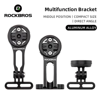 【TH Delivery】ROCKBROS Speedometer ขยายวงเล ็ บแบบบูรณาการอลูมิเนียมอัลลอยด ์ Handlebar Stand Mount Holder สําหรับ Garmin Wahoo Bryton