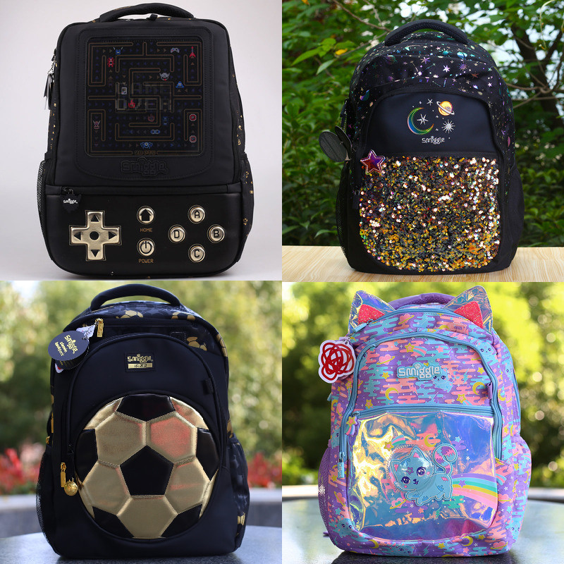 ออสเตรเลีย smiggle พลัสขนาดกระเป๋านักเรียนโรงเรียนประถมศึกษาและเด็กกระเป๋าเป้สะพายหลัง