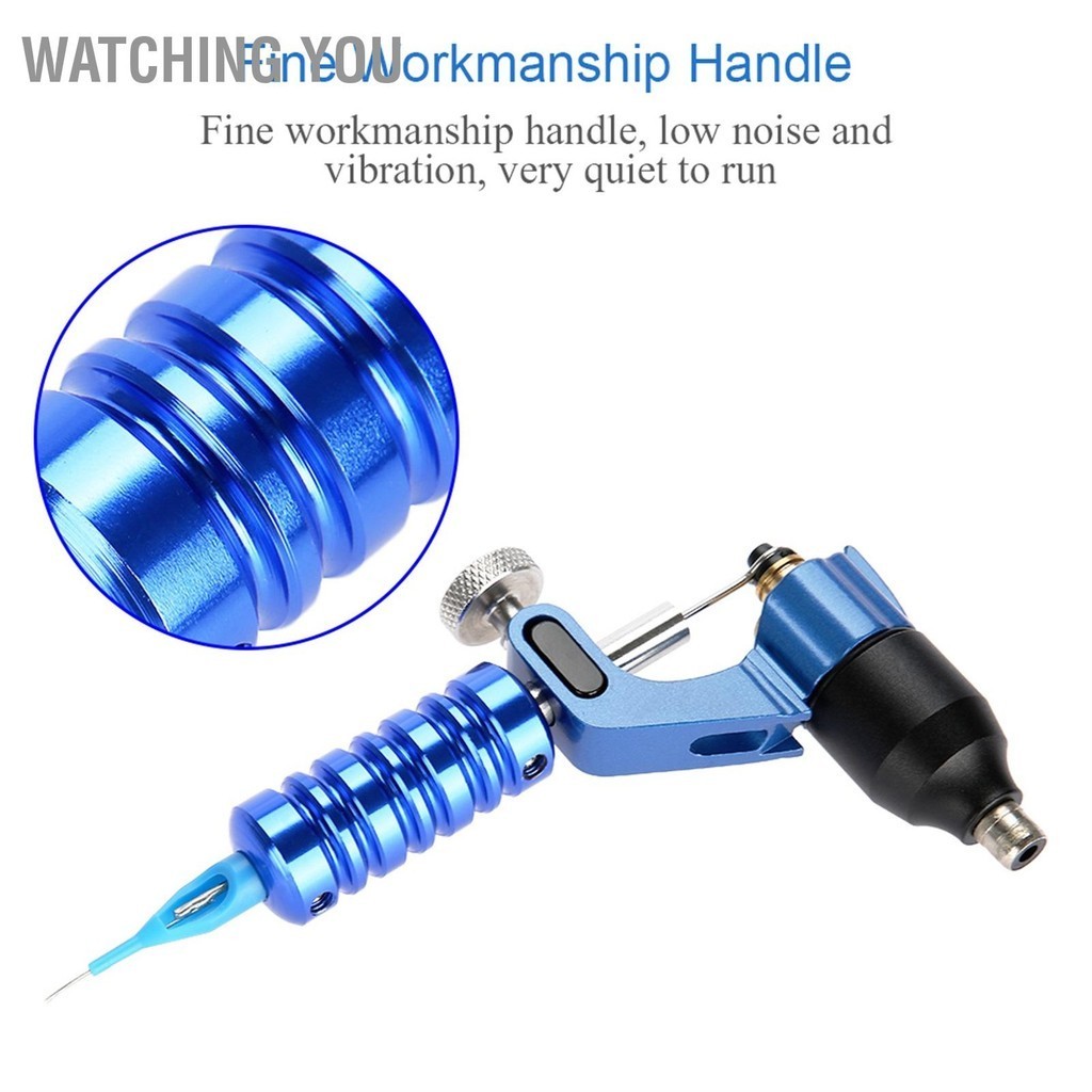 Watching You Blue Professional Tattoo Motor Gun เครื่องสักโรตารี่พร้อมชุดจับ