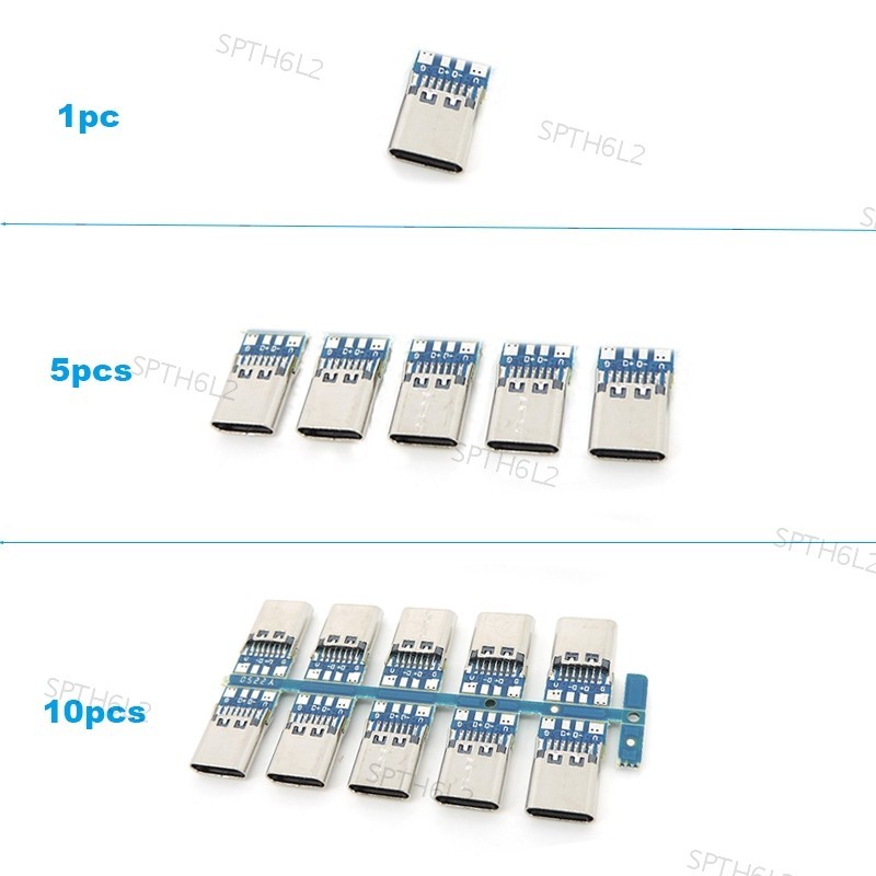 Usb-c 3.1 ประเภท C หญิง Connector 4 Pin Test Adapter Connector Socket สําหรับ Data Line Wire Cable T