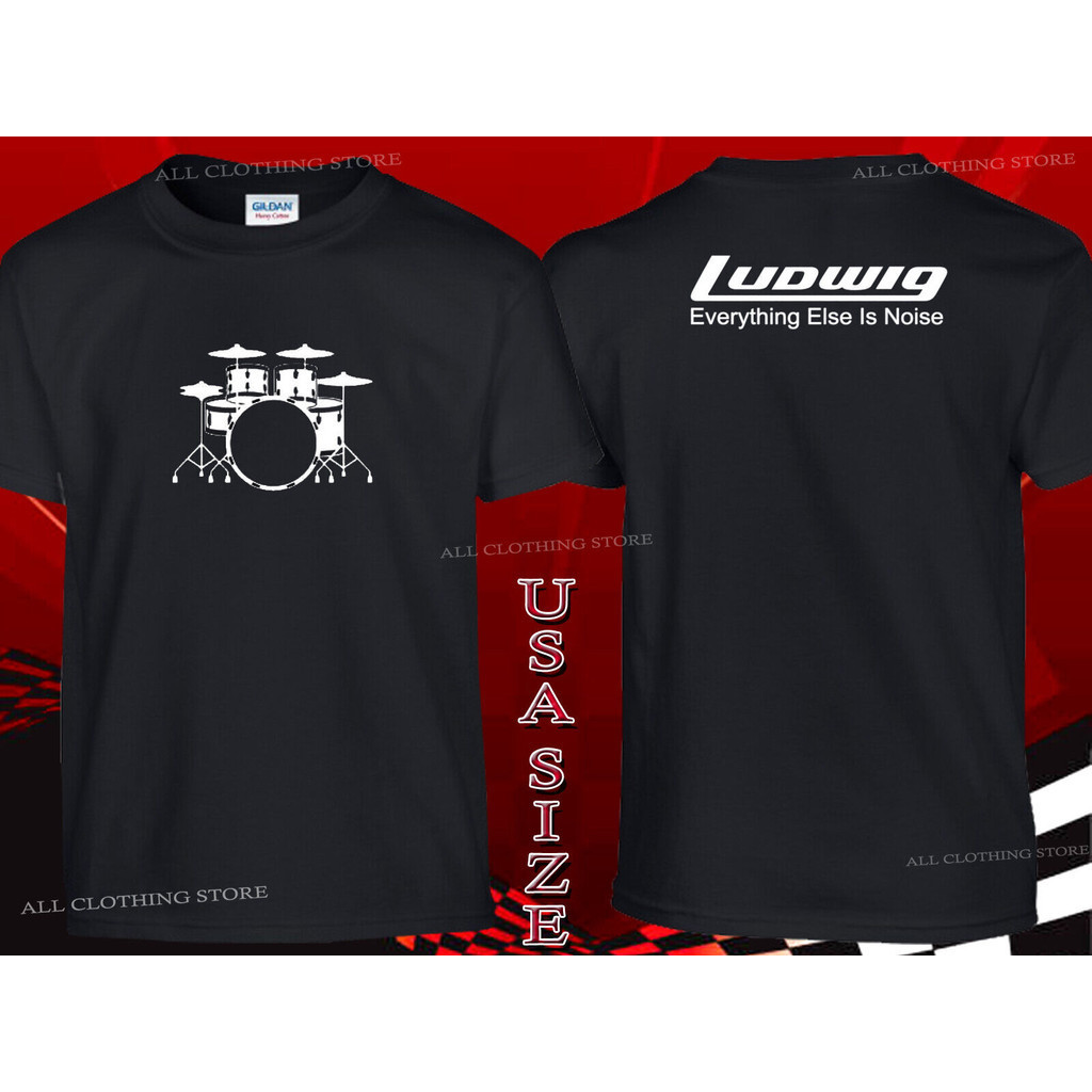 ใหม่ Ludwig Percussion Drums Cymbal Tshirt