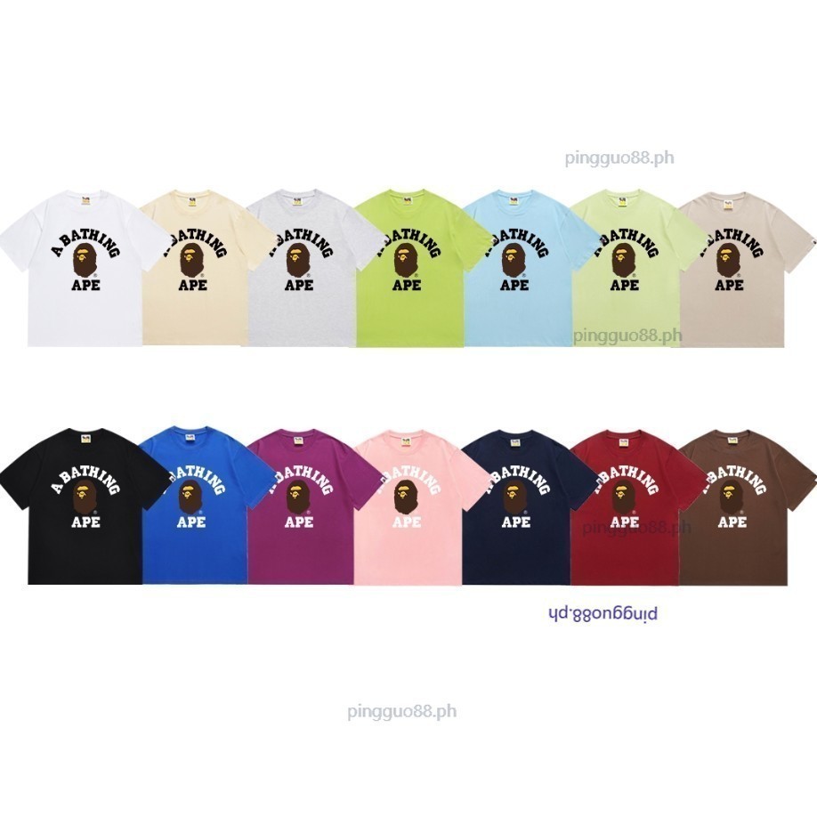 เสื้อยืดผู้ชายและผู้หญิงคุณภาพสูง BAP ใหม่หลวมพิมพ์ลําลองแขนสั้นคอกลมเสื้อยืด