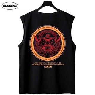 M-8xl ฤดูร ้ อนอินเทรนด ์ เสื ้ อกั ๊ กผู ้ ชายขนาดบวกถังรอบ…