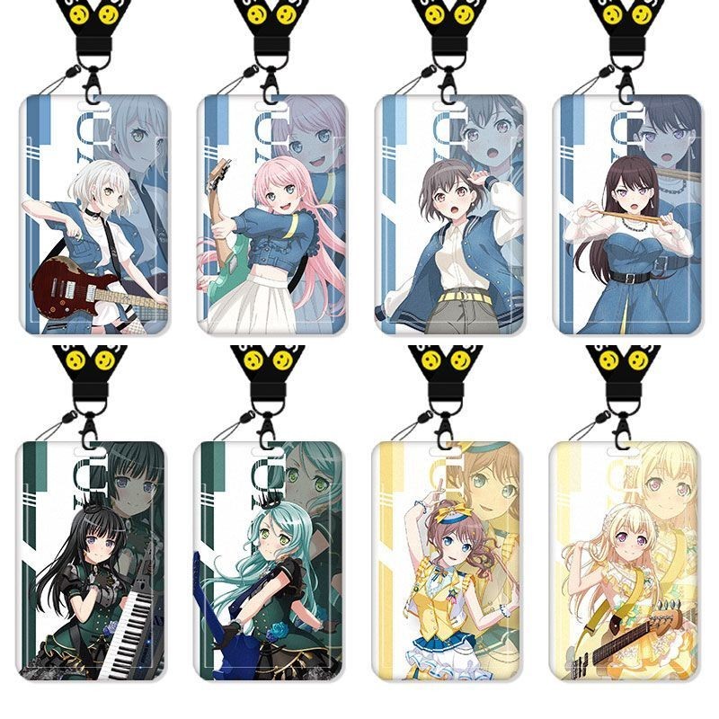 Bangbang MyGO Girls Band Party Card Holder บัตรอาหาร Campus Card บัตรรถบัส Student ID Holder Work Card Work Permit