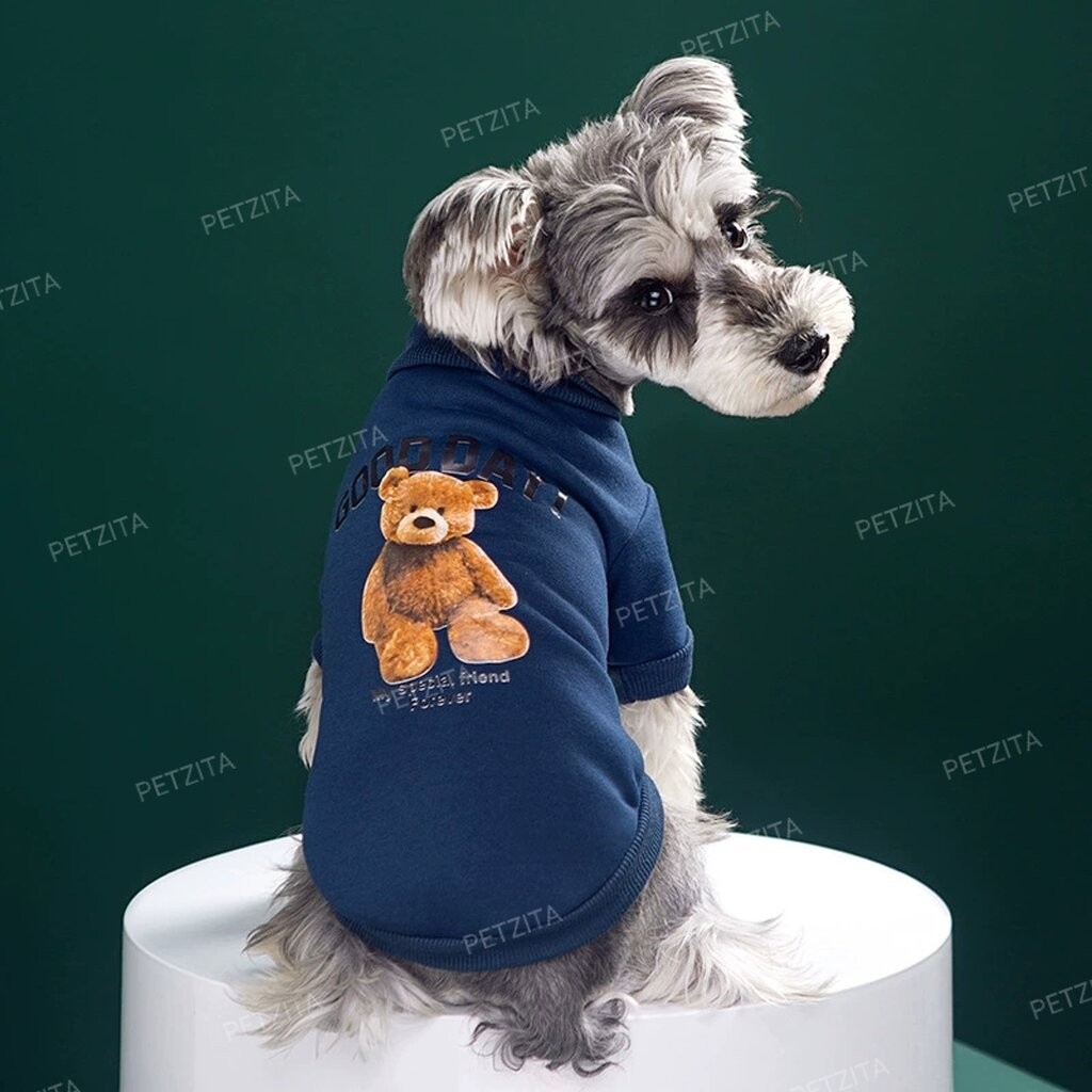 🇹🇭พร้อมส่ง🇹🇭 🐻🐻🐻 เสื้อลายตุ๊กตาหมี - ผ้าเนื้อนิ่ม น่ารักมากจ้า FOR PET สุนัข แมว - รูปที่ 3