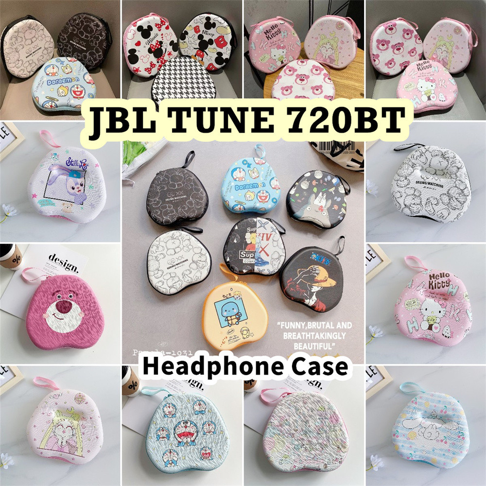พร้อมส่ง! สําหรับ JBL TUNE 720BT เคสหูฟังการ์ตูนน่ารัก Earpads Storage Bag Casing Box