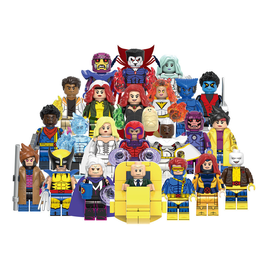 Magneto Building Wolverine Sentinel Sunspot Blocks Magneto ตัวเลขของเล ่ น Minifigures