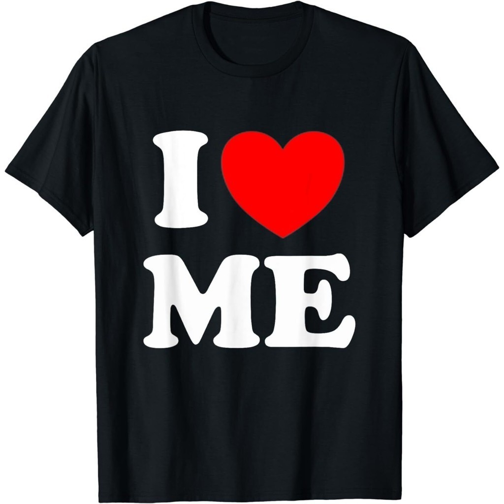 I Love Me เสื้อ I Red Heart Me I Love Me Myself And I เสื้อยืดตลก