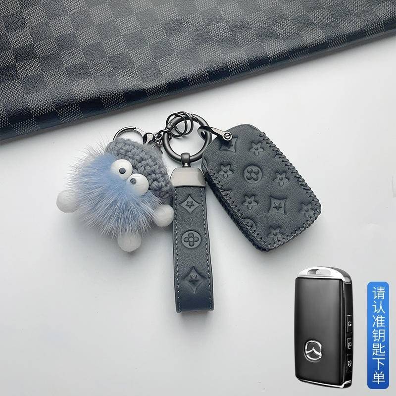 ที่ใส่กุญแจรีโมทรถยนต์ Mazda Mazda3 Mazda2 Mazda6 cx4 cx5 cx30 cx8 cx-3 BT-50 พวงกุญแจรถ. กระเป๋าใส่กุญแจรถ