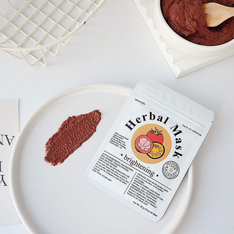 Seno Mask ผงมาสก์หน้าสมุนไพร 20g (Herbal/Veggie/Glowing) - รูปที่ 4