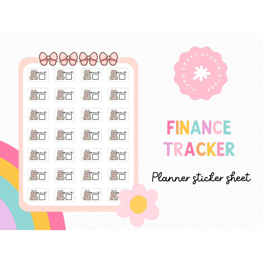 Pay condo rent/installment | Planner sticker sheet ชำระค่าเช่า/ผ่อนคอนโด แพลนเนอร์สติ๊กเกอร์