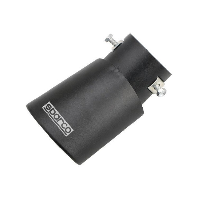 Sparco ปลายท่อไอเสียสแตนเลส Chrome เงิน อุปกรณ์เสริมรถยนต์