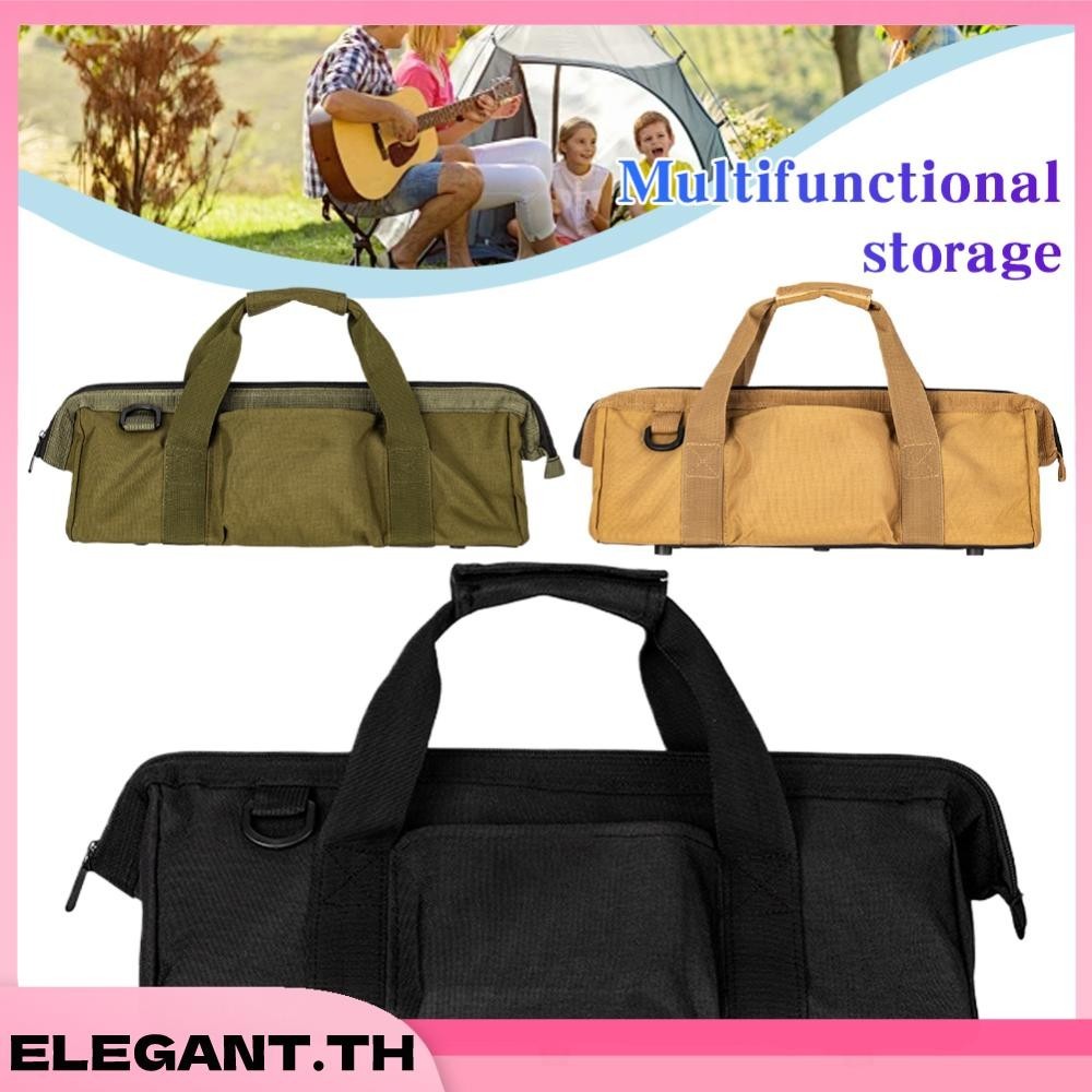 เต ็ นท ์ Pile Storage Bag ความจุขนาดใหญ ่ Campground Nail Storage Bag เหมาะสําหรับตั ้ งแคมป ์ เดินป ่ า