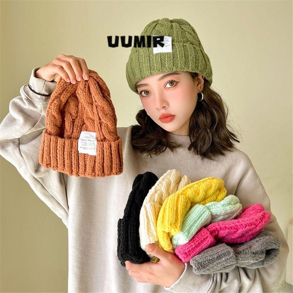 UUMIR หมวกบีนนี่ ผ้าถัก แฟชั่น สําหรับคู่รัก