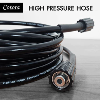 คุณภาพสูง Cotora สายฉีดนํ้าแรงดันสูง M22/M22 แกน15มม. แข็งแรง ทนทาน ใช้กับเครื่องฉีดน้ำแรงดันสูง