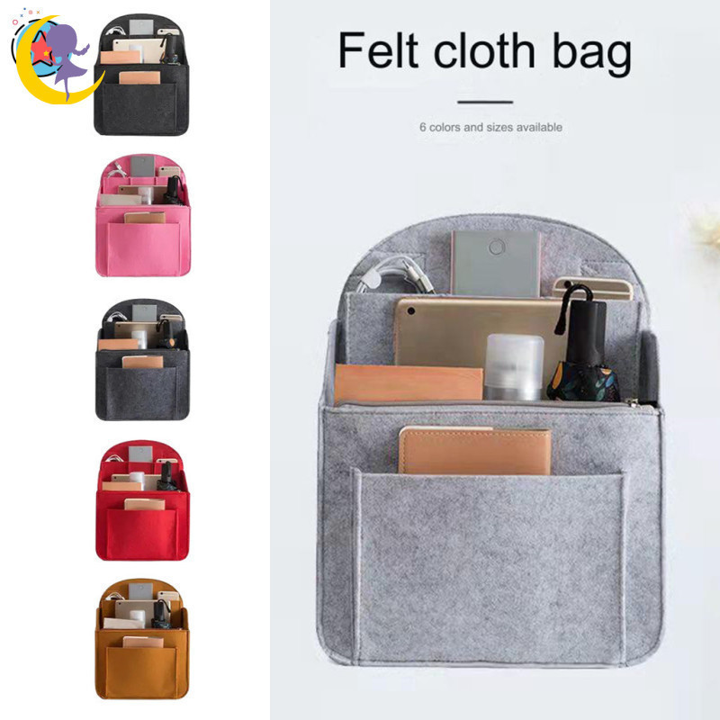 Felt Backpack Organizer Mini Backpack Organizer กระเป๋าใบเล็ก Divider สําหรับกระเป๋าถือกระเป๋าเป้สะพ