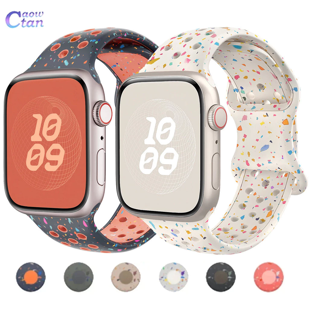 ซิลิโคนสายกีฬาระบายอากาศวงเข้ากันได้สําหรับแอปเปิ้ลดูอัลตร้า3 2 49มิลลิเมตร46มิลลิเมตร45มิลลิเมตร41มิลลิเมตร44มิลลิเมตร40มิลลิเมตร42มิลลิเมตร38มิลลิเมตร11 10 9 8 7 6 5 4 3 กับ