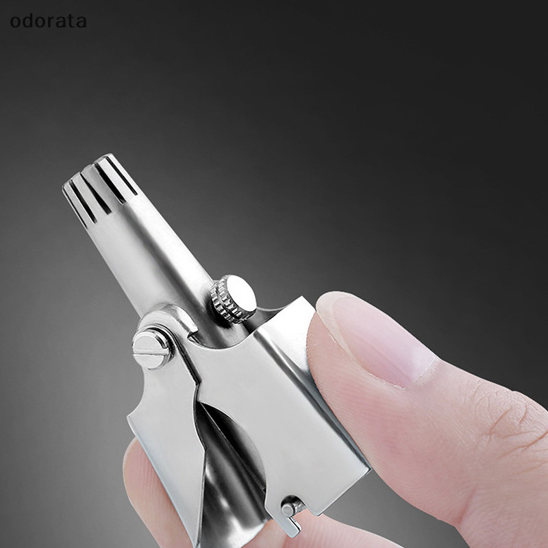 {odorata } สแตนเลสคู ่ มือจมูกผมTrimmerกรรไกรProfessional Nose Hair Clipperใหม ่