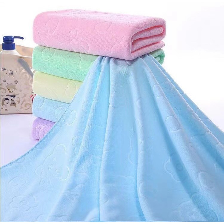 OMC ผ้าเช็ดตัวไซส์ใหญ่พิเศษขนาด140x70 ซม ผ้าขนหนู ผ้าเช็ดตัวจัมโบ้ ผ้าขนหนูอาบน้ำผืนใหญ่ เนื้อนุ่มซับน้ำดีแห้งไว - รูปที่ 2