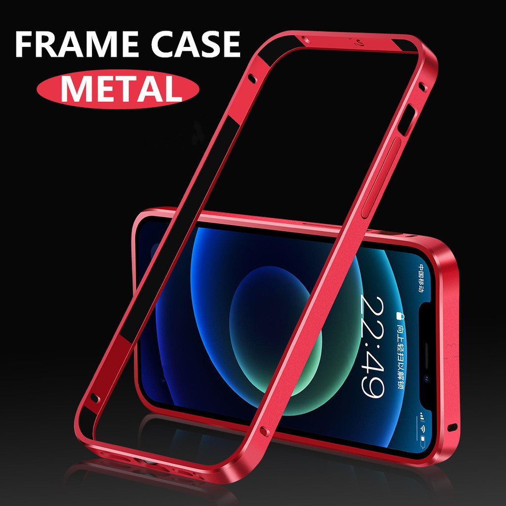หรูหรากรอบอลูมิเนียมขอบสําหรับ iphone 15 Pro Max 12 13 14 Pro Max 12 Pro Max 14 15 Plus 7 8 Plus X XR XS Max 13Pro 11 12 Pro Max โลหะกันกระแทกป้องกัน Bumps ป้องกัน