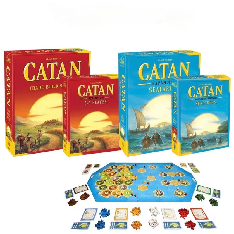 Settlers of Catan Board Game Extension Seafahrers Expansion Fun Party Family Card Games ( เวอร ์ ชันภาษาอังกฤษ )