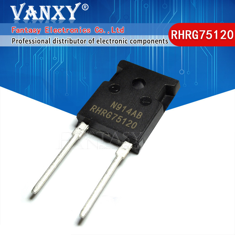 5pcs RHRG75120 TO247-2 75A 1200V RHRG30120 RHRG7560 RHRG5060 RHRG3060 RHRG1560 ส่วนประกอบอิเล็กทรอนิ