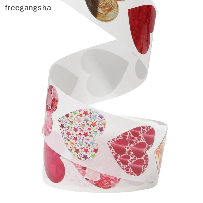 [FREG] 500 ชิ้น 1 นิ้วสติกเกอร์หัวใจสีแดงสําหรับวันวาเลนไทน์เบเกอรี่บรรจุภัณฑ์สติกเกอร์ซองจดหมายซีลรักสติกเกอร์ตกแต่ง FDH
