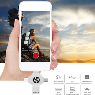 4 IN 1 HP OTG ไดรฟ์ 2TB แฟลชไดรฟ์ 3 สีความเร็วสูงปากกาไดรฟ์ USB3.0 U Disk การจัดเก็บโทรศัพท์กันน้ํา Memory Stick สําหรับโทรศัพท์แท็บเล็ต Android PC
