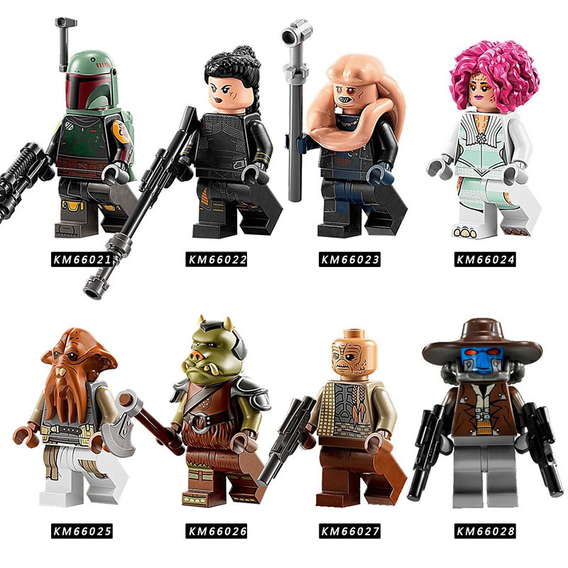 ใช ้ งานร ่ วมกับ Lego Star Wars Boba Fit Bain Gamo Guard ประกอบบล ็ อกตัวต ่ อ Minifigure ของเล ่ น KM66021
