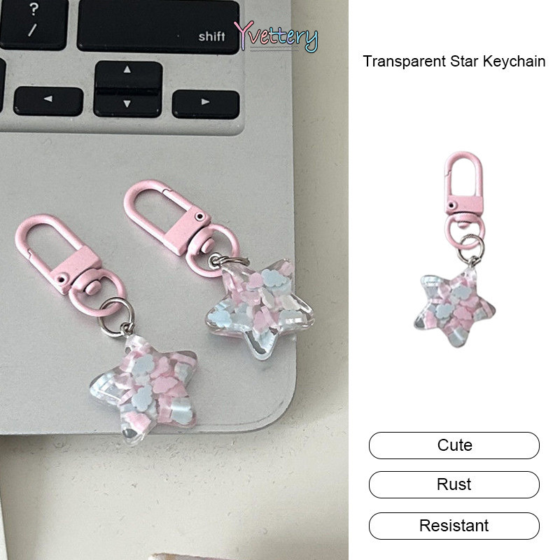 พร้อมส่ง🌸พวงกุญแจดาวใส Meng Cloud Pentagram Pentagram Pentagram Pentagram Pentagram Pentagram.COD