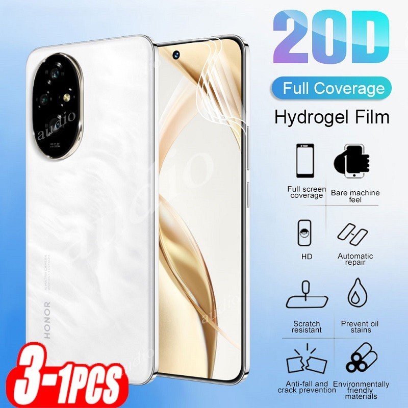Honor 200 Pro 5G 3 ชิ้น 20D Full Coverage Hydrogel ฟิล์มสําหรับ honor 200 Pro 200pro 5G 2024 ป้องกัน