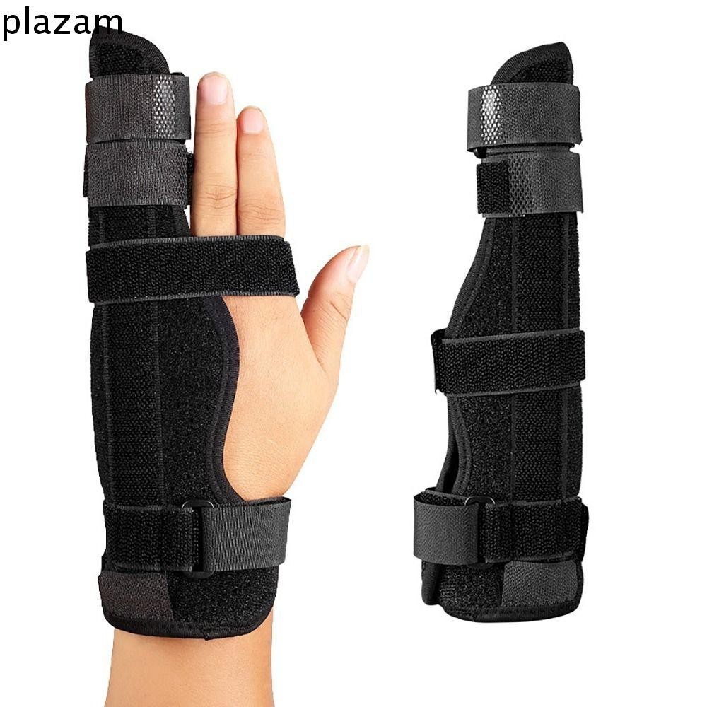 Plazam Metacarpal Splint Brace, Support Protector Finger Brace, Fracture Splint Fixed Instant Relie Adjustable Splint Left/Right Hand