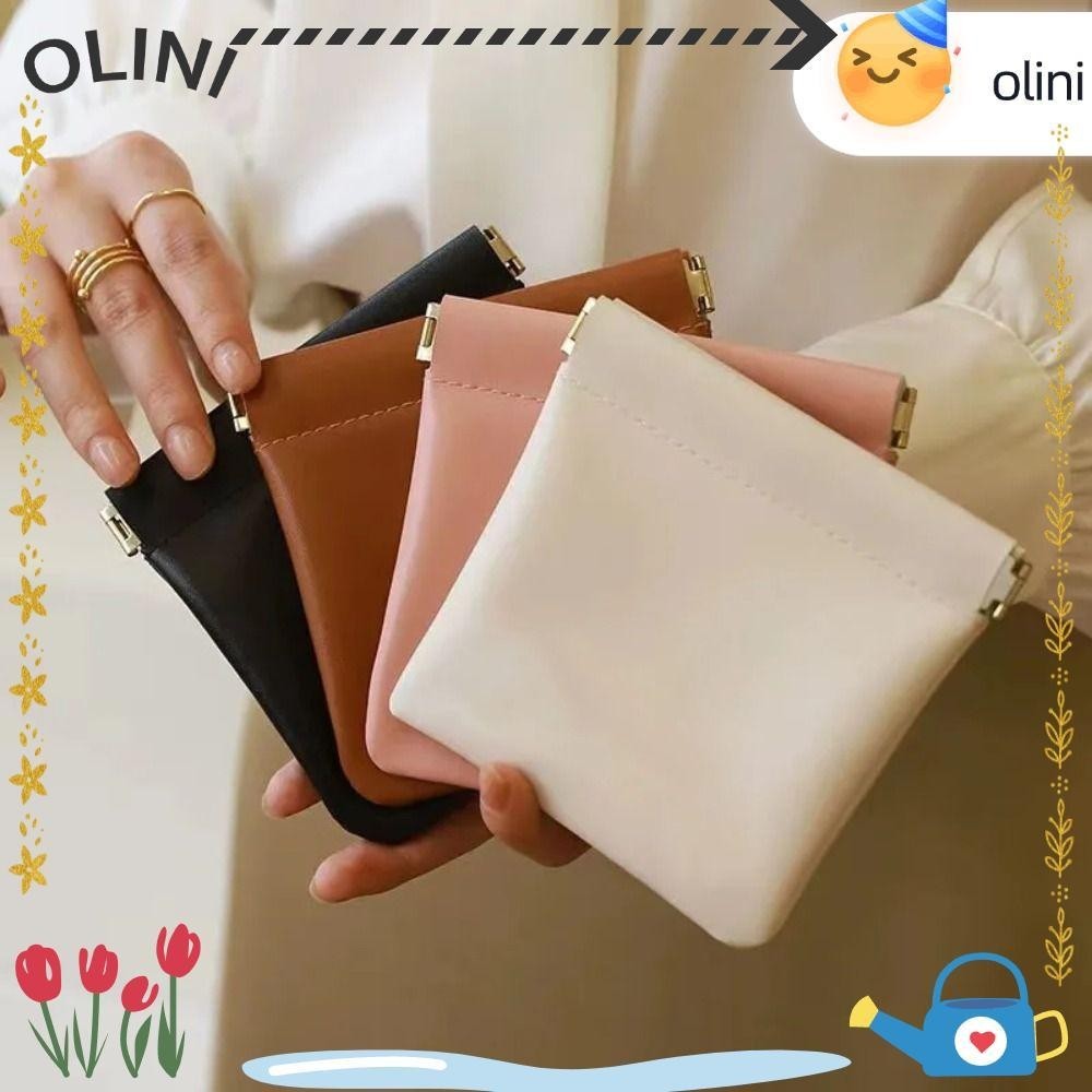 Olini แฟชั่นการเดินทางที่เรียบง่ายแบบพกพา PU กระเป๋าเครื่องสำอาง, กระเป๋าใบเล็กของผู้หญิง