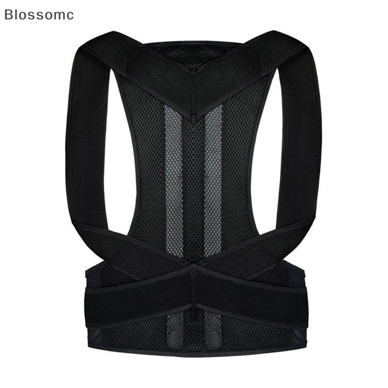 Blossomc Posture Corrector Back Posture Brace Clavicle Support Stop Slouching และ Hunching ปรับกลับเทรนเนอร์ Unisex Correction เข็มขัดใหม่