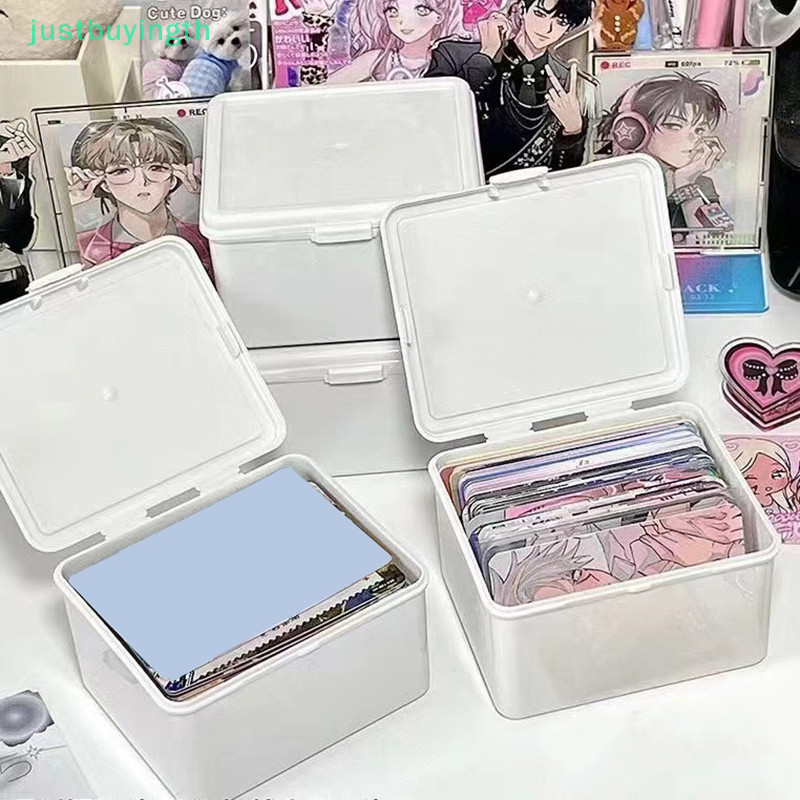 [JBTH] กล่องเก็บของโปร่งใสเกาหลีกล่องตาบอดการ์ด Photocard กล่องเก็บ Photo Card Organizer Classification Flip Box [JB]