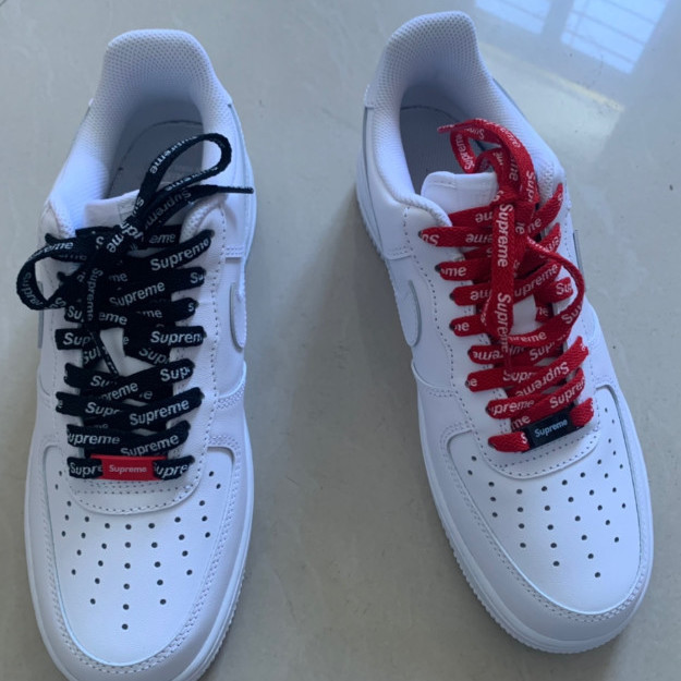 สายเชือกผูกรองเท้าแบรนด์ยอดนิยมสายเชือกผูกรองเท้า Air Force One af1aj1สายรัดรองเท้าด้านบนสูงและต่ำพิมพ์ลายสีสันอินเทรนด์