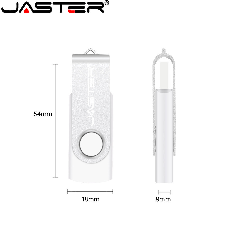 Jaster แฟลชไดรฟ ์ USB โลหะสีสันสดใส 4GB/8GB/16GB/32GB/64GB Pendrive ขายส ่ ง USB Stick