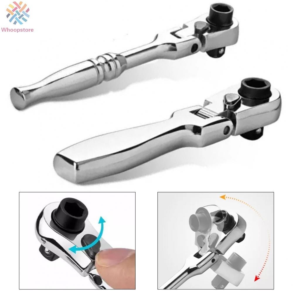 Drive Mm Ratchet Handle Socket Wrench Stubby หัวยืดหยุ ่ น ใช ้ งานง ่ าย