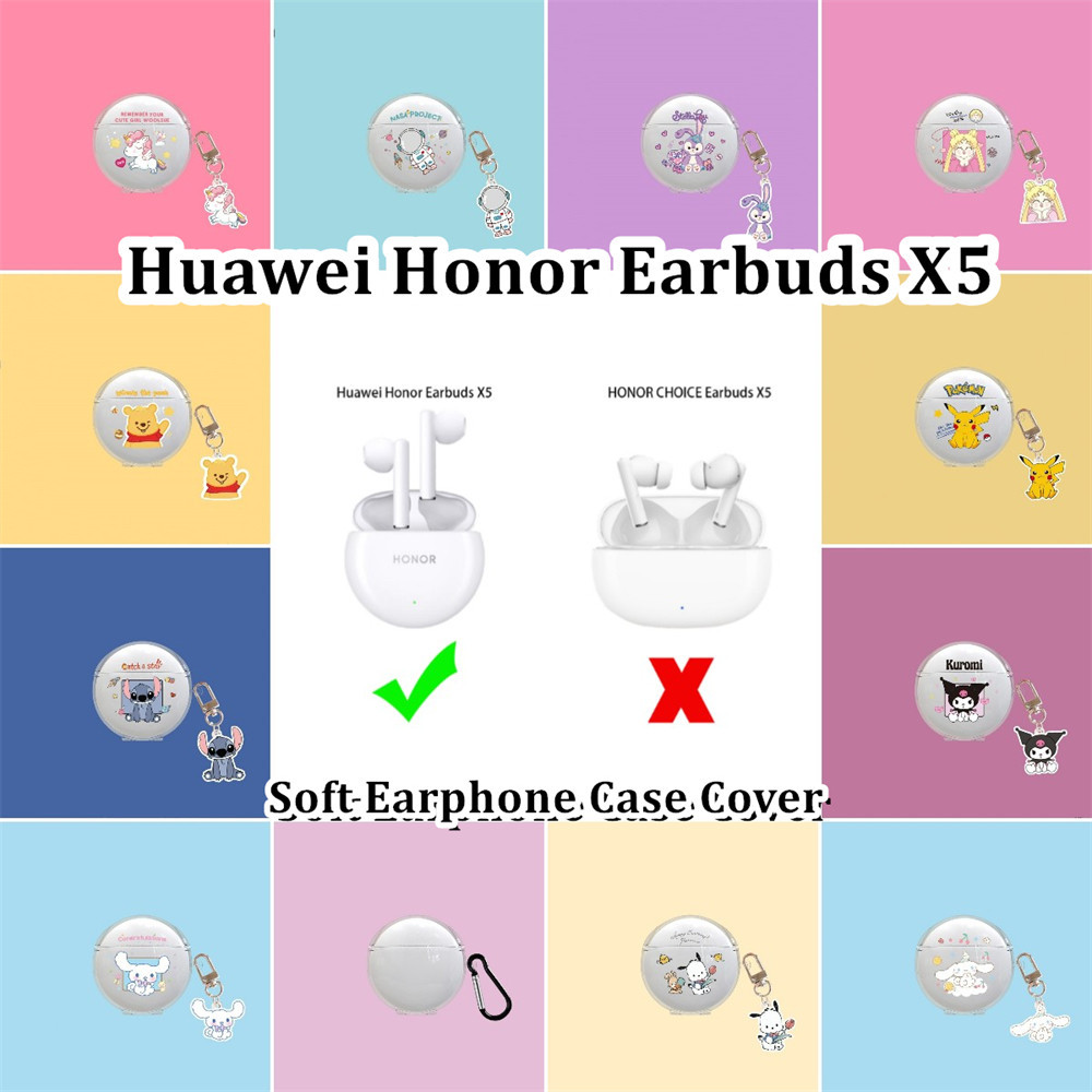 พร้อมส่ง! นําไปใช้กับ Huawei Honor Earbuds X5 เคส Case เคสหูฟัง การ์ตูนง่าย ซิลิโคนนุ่ม เคส เคสหูฟัง