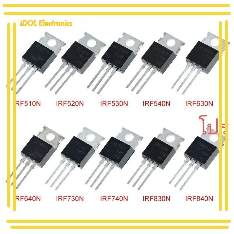 IRF510 IRF520 IRF530 IRF540 IRF630 IRF640 IRF730 IRF740 IRF830 IRF840 IRF610 IRF620 IRF644 IRF614 IR