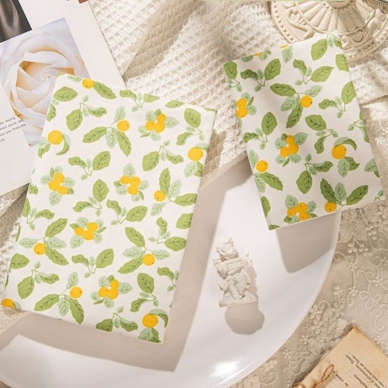 Loquat ผ้าตู้หนังสือ A5 A6 Handmade แบบพกพาตู้หนังสือ