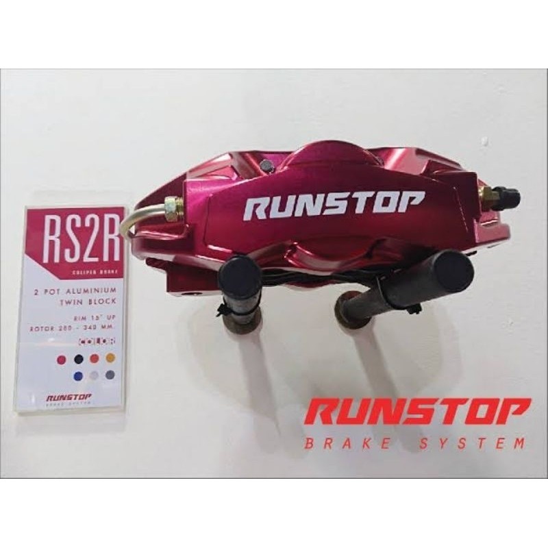 RUNSTOP ชุด จานขยาย คู่หลังสองชิ้น พร้อม คาร์ลิปเปอร์หลัง RS2R HONDA ตรงรุ่น S600 ขนาด 285mm ล้อขอบ 