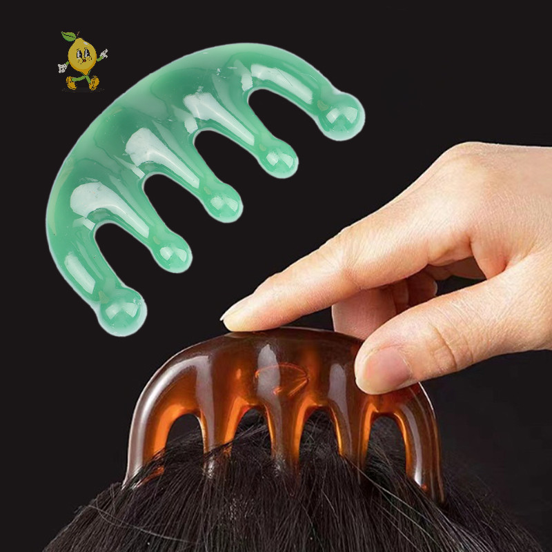 [mozh ] 1 ชิ ้ นกว ้ างฟันนวดหวี Face Body Gouache Scraper Scalp Meridian Relax [TH ]