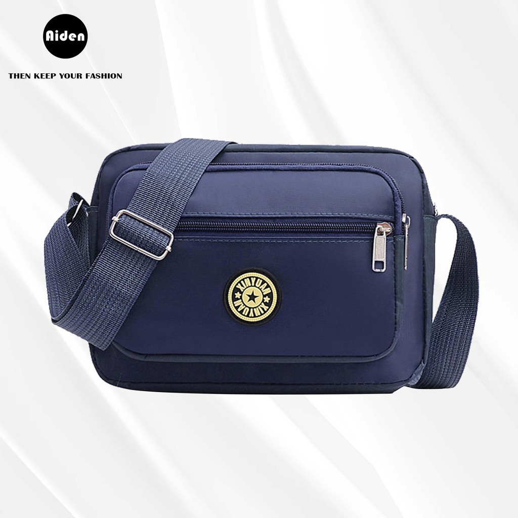 Aideng กระเป๋าผู้หญิงคาดอก กระเป๋าสะพายไหล่แฟชั่นลาย  มี4สี กระเป๋าผ้าอ็อกฟอร์ดลำลอง