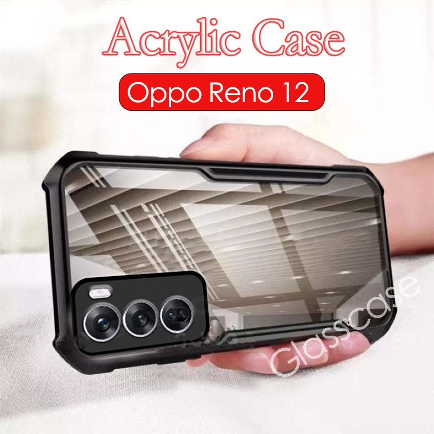 Oppo Reno 12 สําหรับ Oppo Reno 12 F pro 12pro 12F Reno12 Reno12F Reno12pro 5G 2024 อะคริลิคล้างเคสโทรศัพท์กันกระแทกถุงลมนิรภัยกรณีป้องกันเลนส์กันชนปกหลัง
