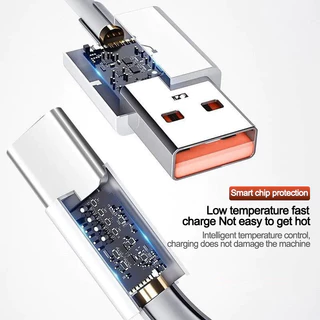 สายชาร์จ Type C ความเร็วสูง 1 ม. 6A 120W สําหรับแล็ปท็อป โทรศัพท์