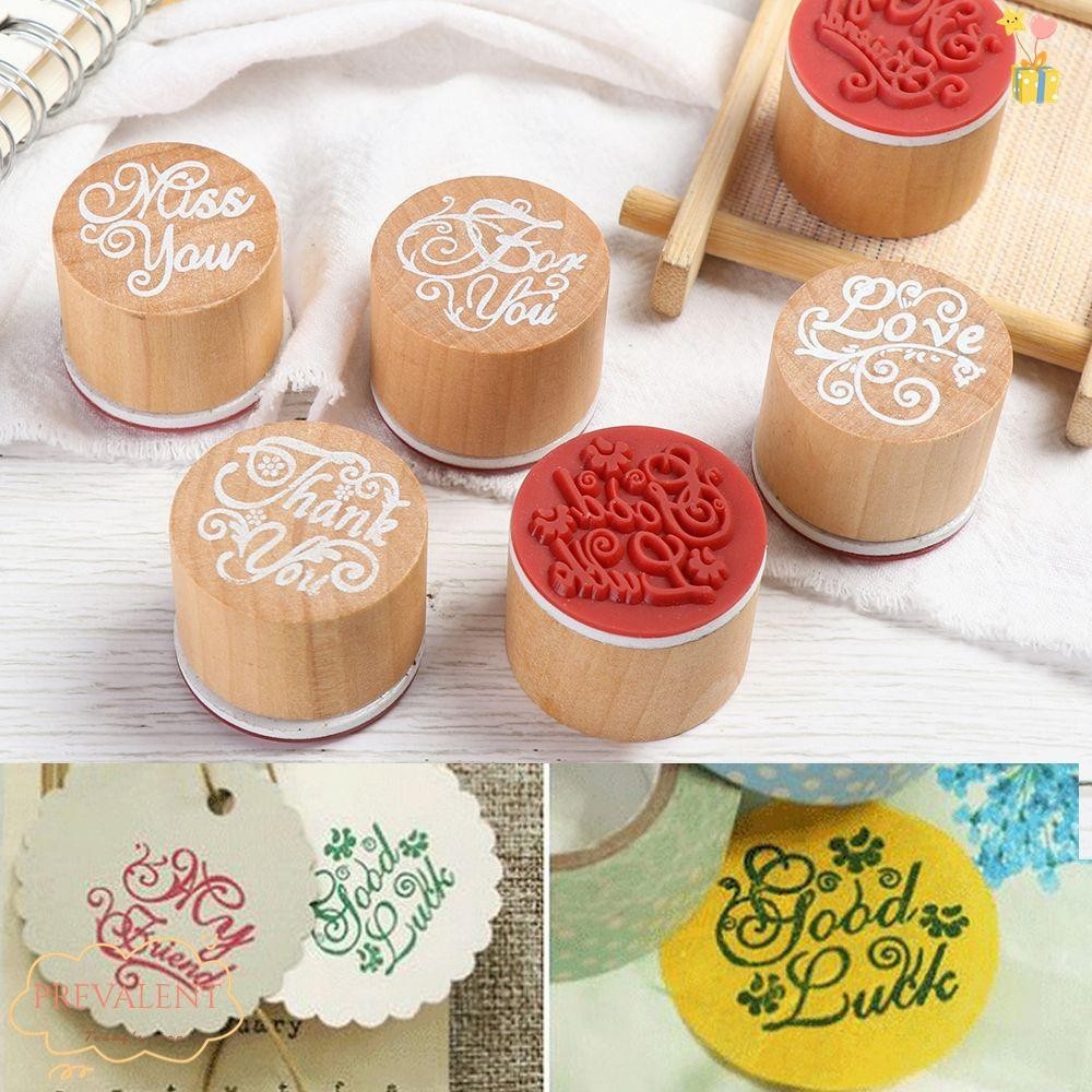 Preva ไม้แสตมป์ยาง Art Craft เครื่องเขียนทุกวัน Planner ตกแต่งขอบคุณสําหรับคุณภาพวาด Scrapbooking