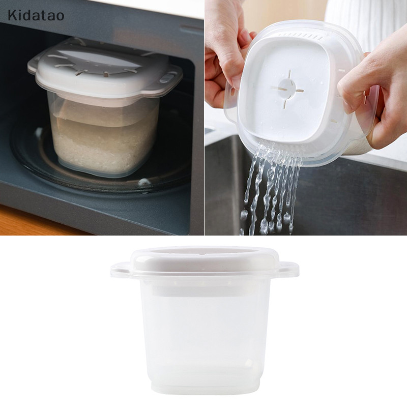 Kidatao เตาอบไมโครเวฟหม้อหุงข้าว al Steamer ซุปทําอาหาร Bento กล่องอาหารกลางวันใหม่