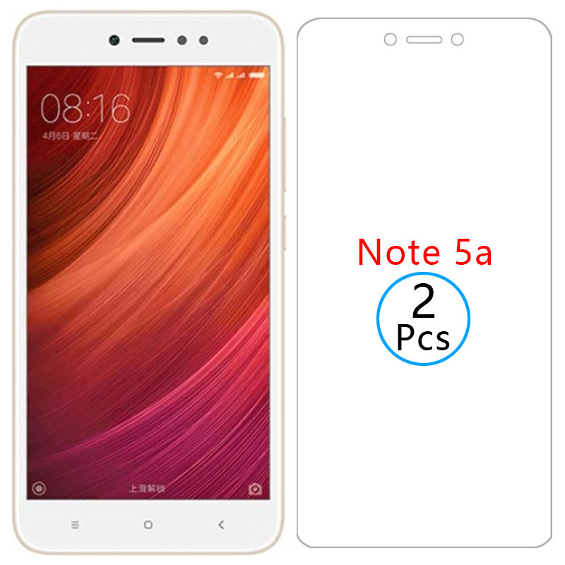 กระจกนิรภัยสําหรับ xiaomi redmi note 5a prime กระจกนิรภัยป้องกันหน้าจอบน note5a ไม่ใช่ 5 a5 ฟิล์ม xi