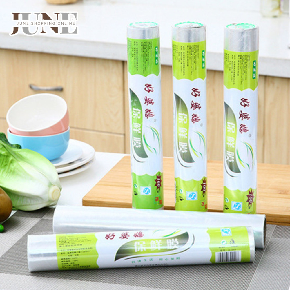 June ฟิล์มห่ออาหาร พลาสติกแรปอาหาร พลาสติกห่ออาหาร 20*30
